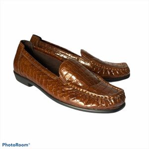 Sas Tripad Comfort Slip On Brown Leather Loafers - image 1